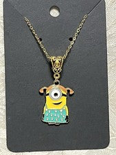 Dije de dibujos animados Minions colgante collar de oro moda festival novedad joyería