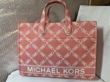 Bolso de Mano Michael Michael Kors Gigi Logo Grande - Coral Especiado