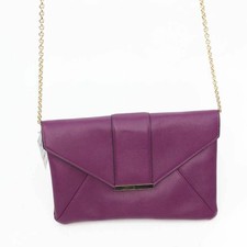 International Concepts Mujer Luci Sobre Bolso sin asas Púrpura Cadena Bolsillos S Nuevo