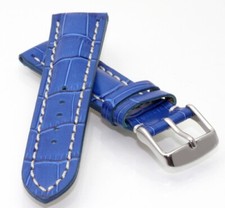 Correa de reloj Alligator modelo Solothurn-XS azul 22 mm, longitud corta