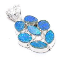 Colgante de joyería de plata esterlina 925 hecho a mano de piedra preciosa...