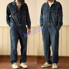 Clásico Hombre Denim Suelto Moda Monos Monos Pantalones Ajustados Jeans Pantalón Vaquero
