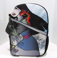 Disney Mojo Life Mulan Mochila Bolso de Viaje Escolar Grande Tamaño Completo 17" Nuevo con Etiquetas