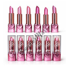 Lápiz labial Saffron Diamond Shine 6 tonos glamorosos alto brillo brillante