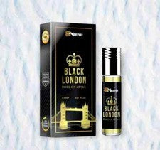 Fragancias Meena Black London Roll On Attar aroma de larga duración 8 ml
