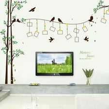 Marco de fotos de árbol pegatina de pared rama decoración del hogar pegatinas creativas