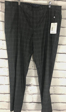 Nuevo con etiquetas Pantalones Lauren Ralph Lauren Para Hombres Talla 42W 30L Gris A Cuadros Etiqueta Negra Ultraflex