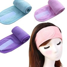 Diadema de spa facial de 3 piezas para maquillaje lavado facial de mujer cuidado de la piel