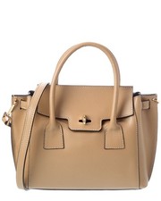 Bolso de mano italiano de cuero con asa superior para mujer