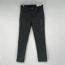 Pantalones American Eagle de sarga suave para hombre 26x28 negros grisáceos ajustados pierna recta nuevos con etiquetas