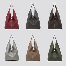 Para Mujeres Hobo Slouch Cuero Vegano Práctico Grande Bolso de Mano Shopper Bolso de Hombro