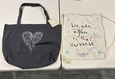 Bolso de Mano de Lona para Mujer Paquete AllSaints Corazón Goteante Nuevo con Etiquetas y Bolso Coldplay Tour