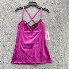 Roma Ropa de dormir Mujer Pequeña Púrpura Pullover Lencería Vestido Tirantes Nuevo