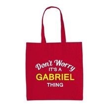 Don' T Worry It's A Gabriel Cosa - Lienzo Bolsa - Apellido Traje Nombre Familia