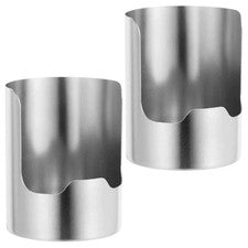 Soporte para utensilios de cocina de 4 piezas: organizador de encimera de acero inoxidable de 4,9 x 3,9 pulgadas,
