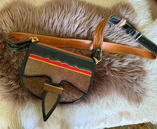 Jerico Colombiano Paisa Acordeán Carriel Alforja Bandolera Cartera Nueva 12”x10”