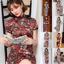 Elegante vestido Cheongsam encantador a juego fino realzado dragón Jacqu