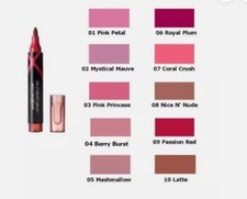 Pluma de tinte labial MAX FACTOR Lipfinity color intenso duradero nueva y sellada 4 tonos