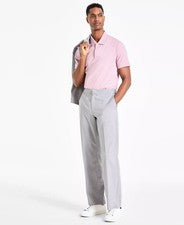 Pantalones de traje ligeros para hombre Alfani gris jaspeado W38xL32 estilo 100197115MN NUEVOS SIN ETIQUETAS