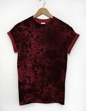 Camiseta acuarela por todas partes pintura de escupita salpicaduras grunge artista estudiante moda