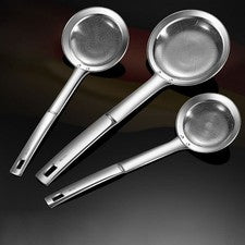 Cuchara de cocina de acero inoxidable resistente con ranuras resistente al óxido y diseño