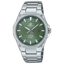Casio Edifice EFR-S108DJ-3AJF Zafiro Delgado Octágono Caqui Dial Acero JDM Reloj
