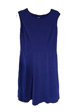 Nuevo con etiquetas Vestido Nine West Azul Real Sin Mangas Informal Calce y Acampanado Mujer Talla 10
