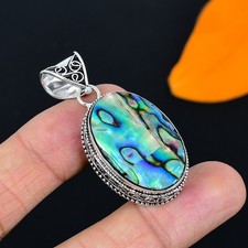 Colgante de joyería de plata esterlina 925 hecho a mano de piedras...
