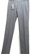Pantalones italianos informales a cuadros grises de moda FB para hombre talla US XL 40 EU 56