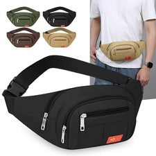 Bandolera impermeable para hombre Riñonera Paquete de pecho Bolsa de deportes al aire libre Bolsa de cintura