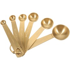 6 Pcs Küchenutensilien Edelstahl Messlöffel Für Lebensmittel Metalllöffel