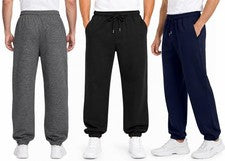 Pantalones de chándal para hombre cintura elástica pantalón gimnasio pantalones deportivos bolsillos joggers