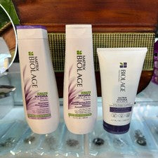 (pack de 3) Kit de cuidado del cabello seco ultra hidratado Matrix Biolage