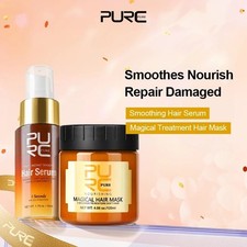 PURC Magic Suero Capilar y Reparación Mágica Mascarilla Capilar Tratamiento Queratina Encrespada Cabello
