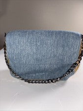 Bolso cruzado de mezclilla para mujer MMS Design Studio BGS-6635 ¡NUEVO!