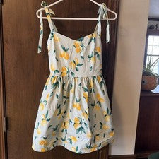 Vestido sin mangas para mujer talla pequeña diseño limón de Blue Rain