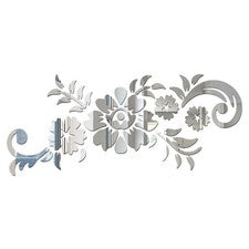 Calcomanía de fondo de acrílico para decoración de pared espejo 3D para el hogar
