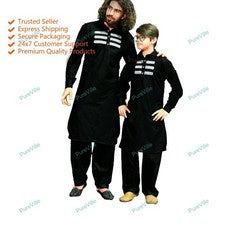 Ropa India Moda Camisa Para Hombre Completo Kurta Algodón India Vestido Kurta...
