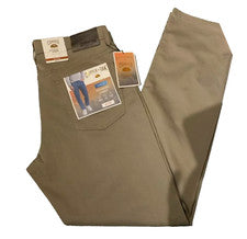 NUEVO CON ETIQUETAS Cobre y Roble Hombre Bajo Impacto Lavado Flex-Comfort 5 Bolsillos Flexible Cintura TALLA 32X32