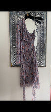 Nuevo Hermoso Vestido Para Mujer Misa Los Angeles Calypso Floral Recorte M