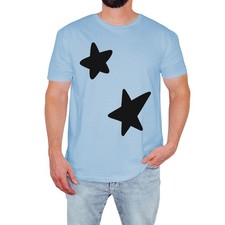 Elegante Camiseta Gráfica Estrella Para Hombre Informal Moda Linda Retro Regalo Para Él