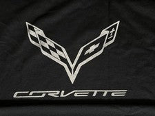 Camiseta Calcomanía Corvette Banderas Cruzadas Emblema Logo Vintage Retro Gráfico Ropa