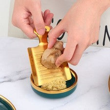 Rallador de acero inoxidable casero para salsa de puré y preparación de especias