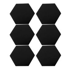 12 piezas calcomanía decorativa con espejo de salón para pared hexagonal del hogar