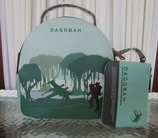 Mini Mochila Convertible Star Wars Loungefly Dagobah Bolso y Bolsa Nueva con Etiquetas