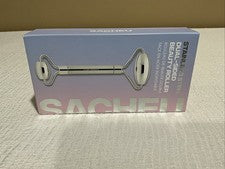 Rodillo de belleza de doble cara Sacheu Beauty y bolsa de viaje de acero inoxidable ¡Nuevo!
