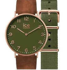 Ice Watch CHL.A.OAC.36.N.15 Ice City Oakwood Cuero Esfera Verde Reloj Analógico