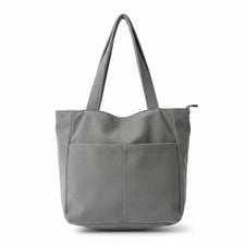 Bolso bandolera mujer Cord Shopper monocromático gris