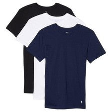 Camisa Polo Ralph Lauren Manga Corta Para Hombre XL Algodón Calce Ajustado Cuello Redondo - Paquete de 3