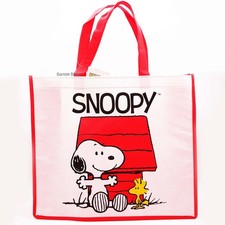 Bolso de Mano Grande de Compras Peanuts Snoopy Reutilizable Woodstock con Asa Nuevo